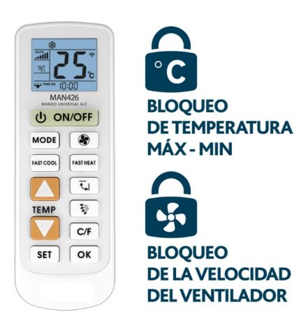 MANDO UNIVERSAL AIRE ACONDICIONADO