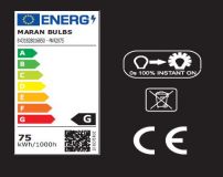 HI -SPOT 63 ( PAR 20 ) 75w GU10 MARAN BULBS