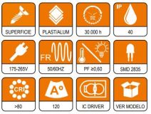 PLAFON SUPERFICIE REDONDO 45w CCT 46cm *