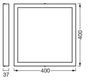 PLAFON LED SMART WIFI 22W CUADRADO 40X40mm OSRAM