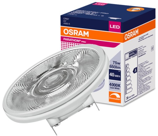 AR111 75 LED OSRAM 11.7w 12v G53 927 24º DIM *