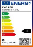 R-63 LED - BLUE LINE - 8w E-27 6500K *