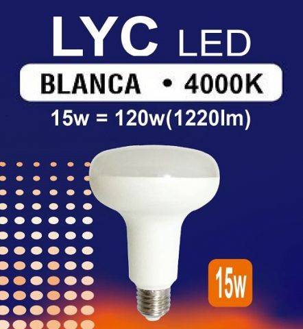 R-90 LED - BLUE LINE - 15w E-27 4000K *