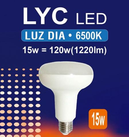 R-90 LED - BLUE LINE - 15w E-27 6500K *