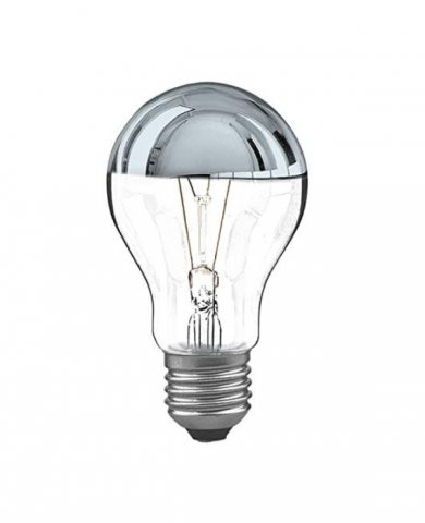 STANDARD SPOT 100w CUPULA PLATA E-27