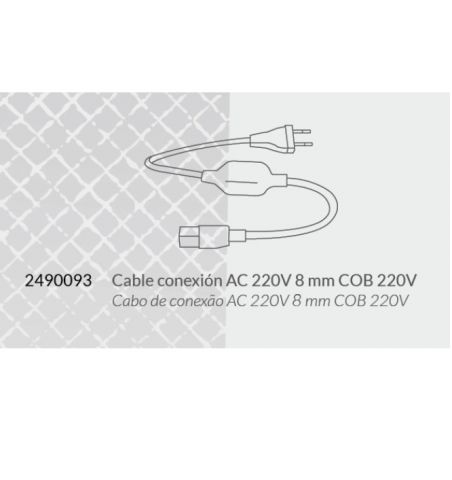 CONECTOR TIRA LED COB 220V CON CLAVIJA ref.2490093