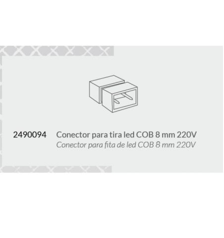 CONECTOR UNION TIRA LED COB 220V
