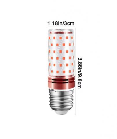 TUBULAR LED ROJO 8w E27 Melatonina (pack 2) *