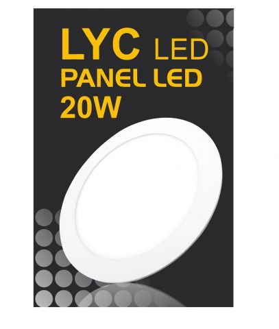 PANEL LED REDONDO EMPOTRAR 20w 3000K LYC LED *