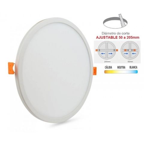 PANEL LED REDONDO - ajustable - 20w CCT *