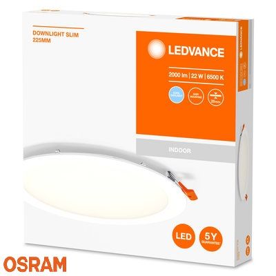 PANEL LED EMPOTRAR REDONDO 22w 830 OSRAM *