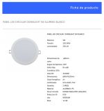 PANEL LED EMPOTRAR REDONDO 5w (agujero 70mm) 830 *