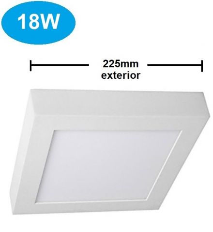 PANEL LED SUPERFICIE CUADRADO 18w CCT