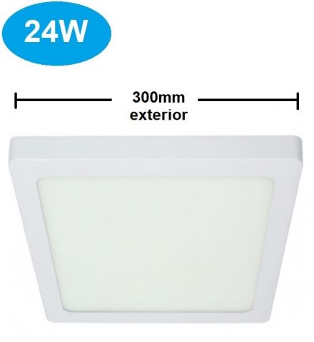 PANEL LED SUPERFICIE CUADRADO 24w CCT *
