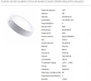 PANEL LED SUPERFICIE REDONDO 6w CCT  *