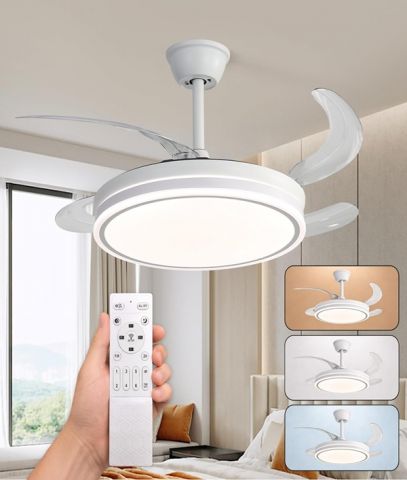 VENTILADOR TECHO BLANCO DC 107cm CCT
