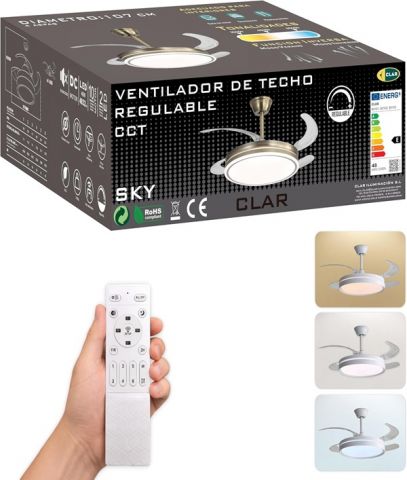 VENTILADOR 80104 TECHO CUERO DC 107cm CCT