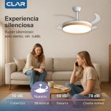 VENTILADOR 80105 TECHO BLANCO/WOOD DC 107cm CCT