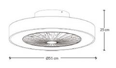  VENTILADOR 80141 TECHO WIND DC 51cms