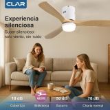  VENTILADOR 80121 TECHO WOOD MADERA DC 132cms